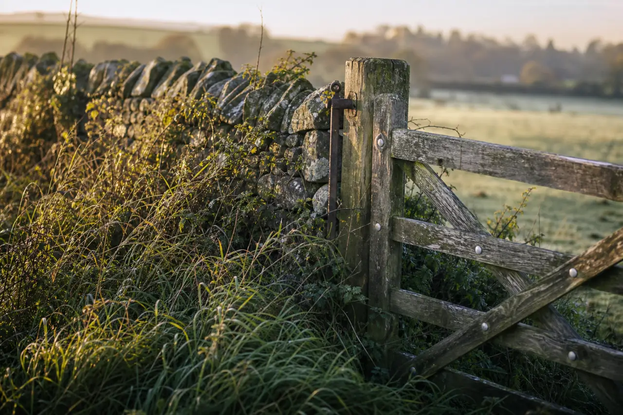Field boundary in Bridgend