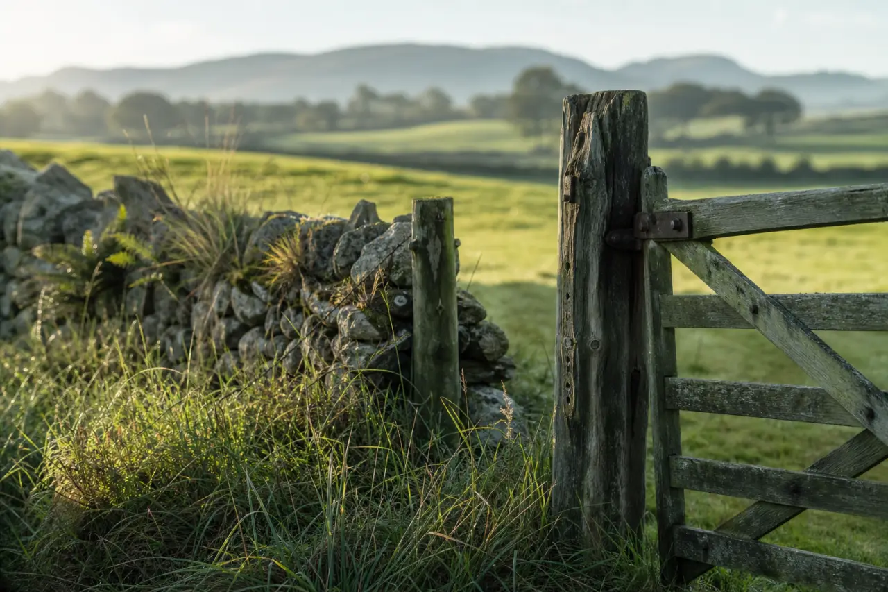 Field boundary in Conwy