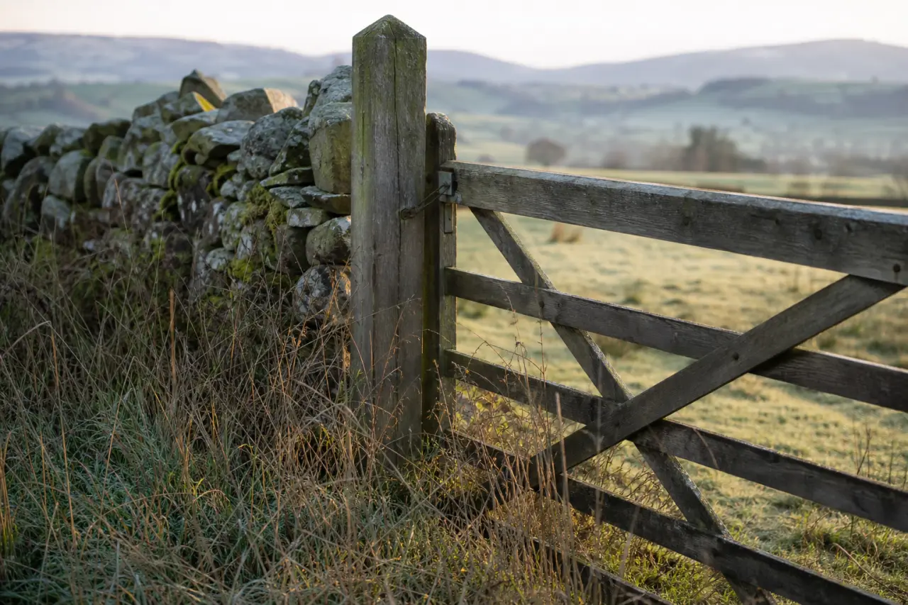 Field boundary in Denbighshire