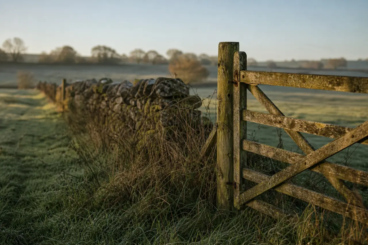 Field boundary in Derbyshire