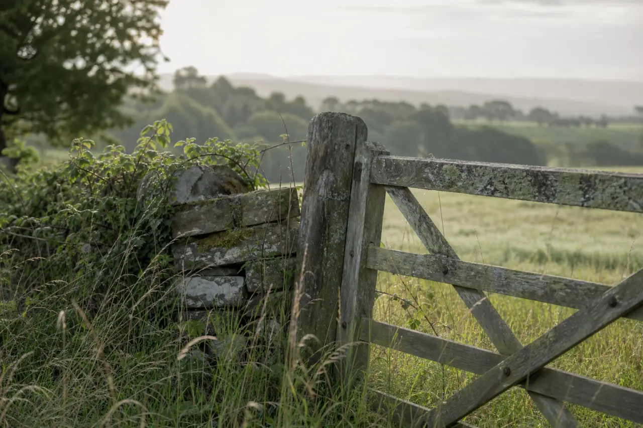 Field boundary in East Renfrewshire