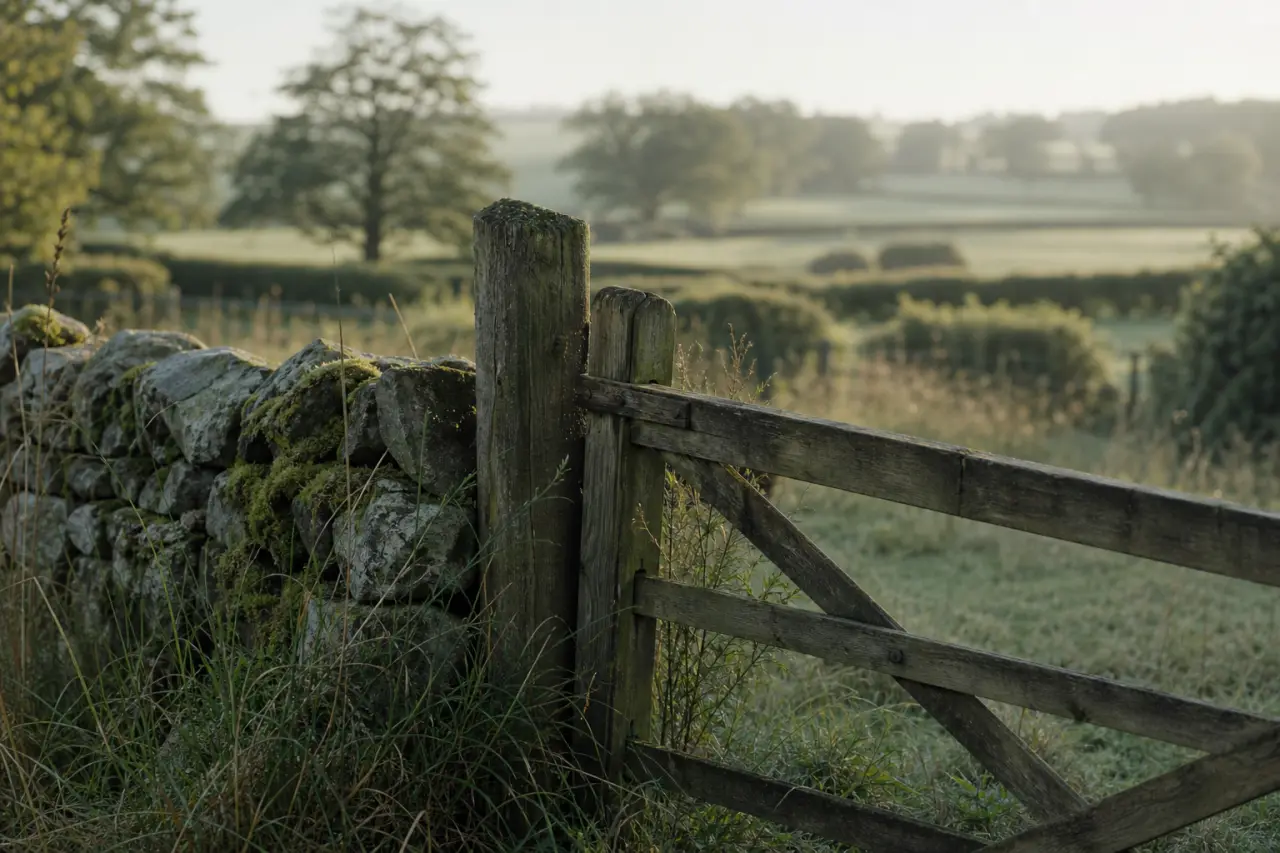 Field boundary in Flintshire