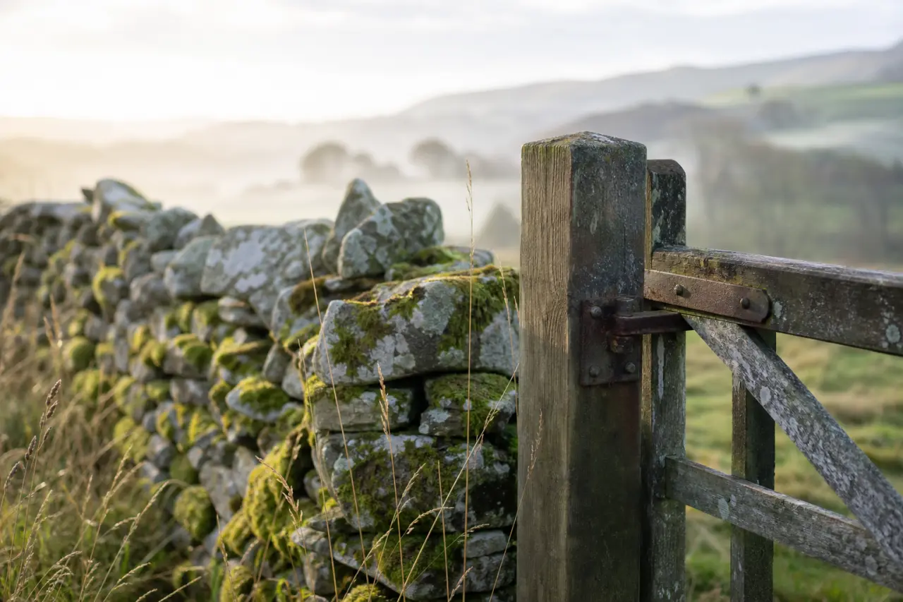 Field boundary in Gwynedd