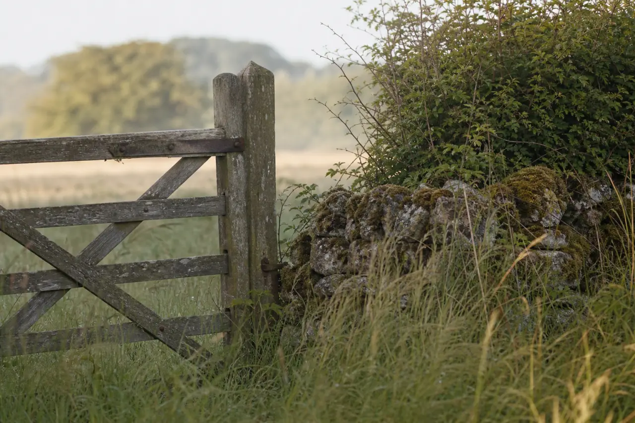 Field boundary in Hampshire
