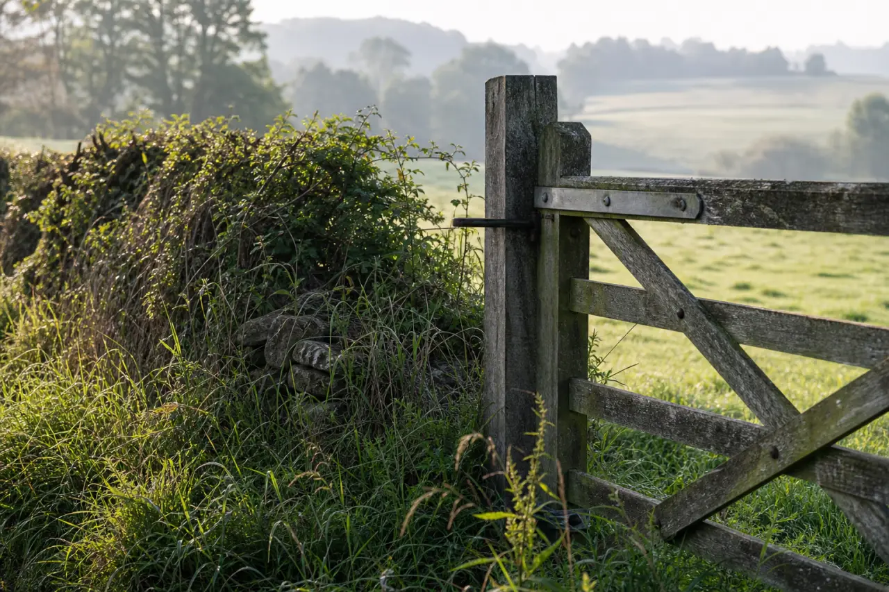 Field boundary in Kent