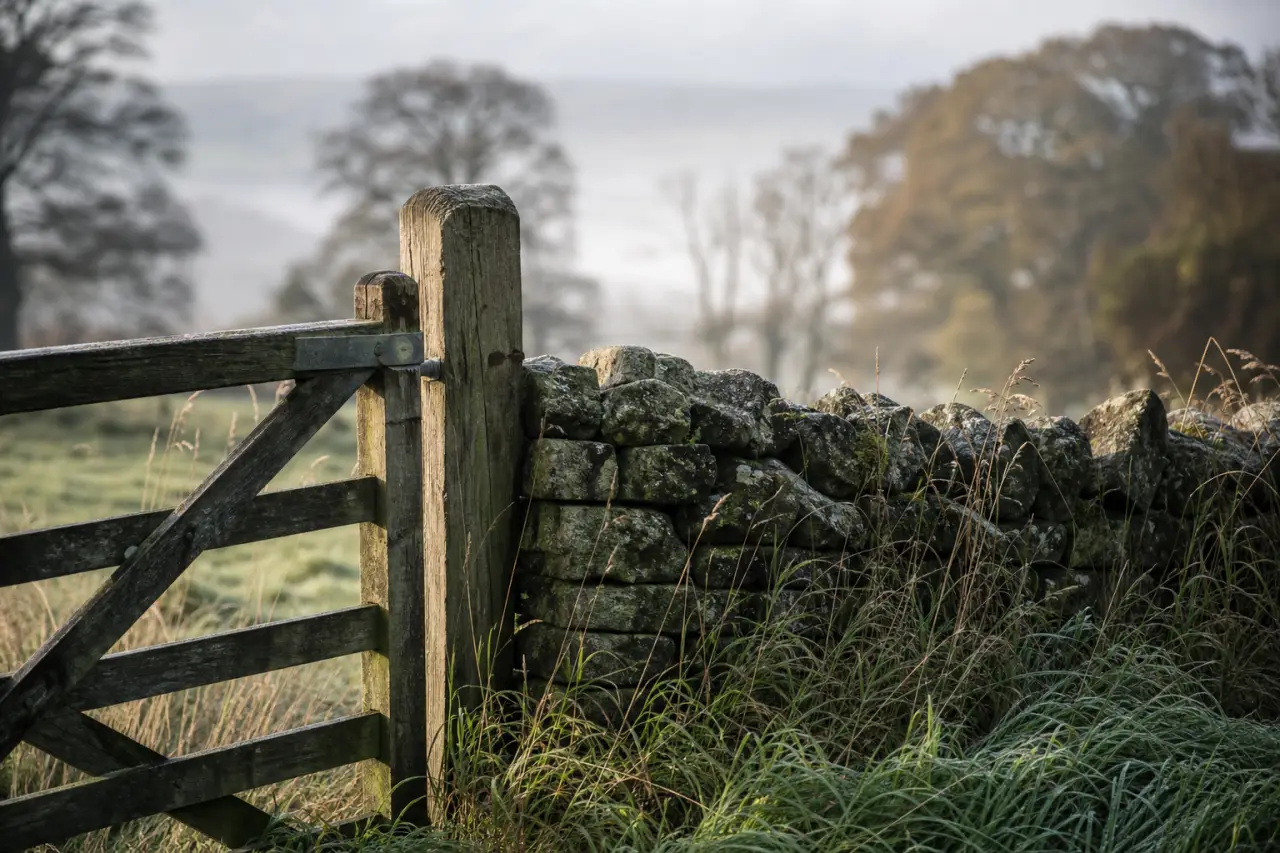 Field boundary in Lancashire
