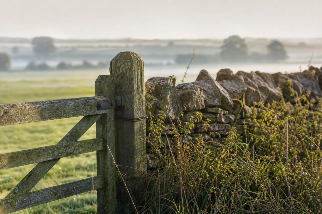 Field boundary in Leicestershire