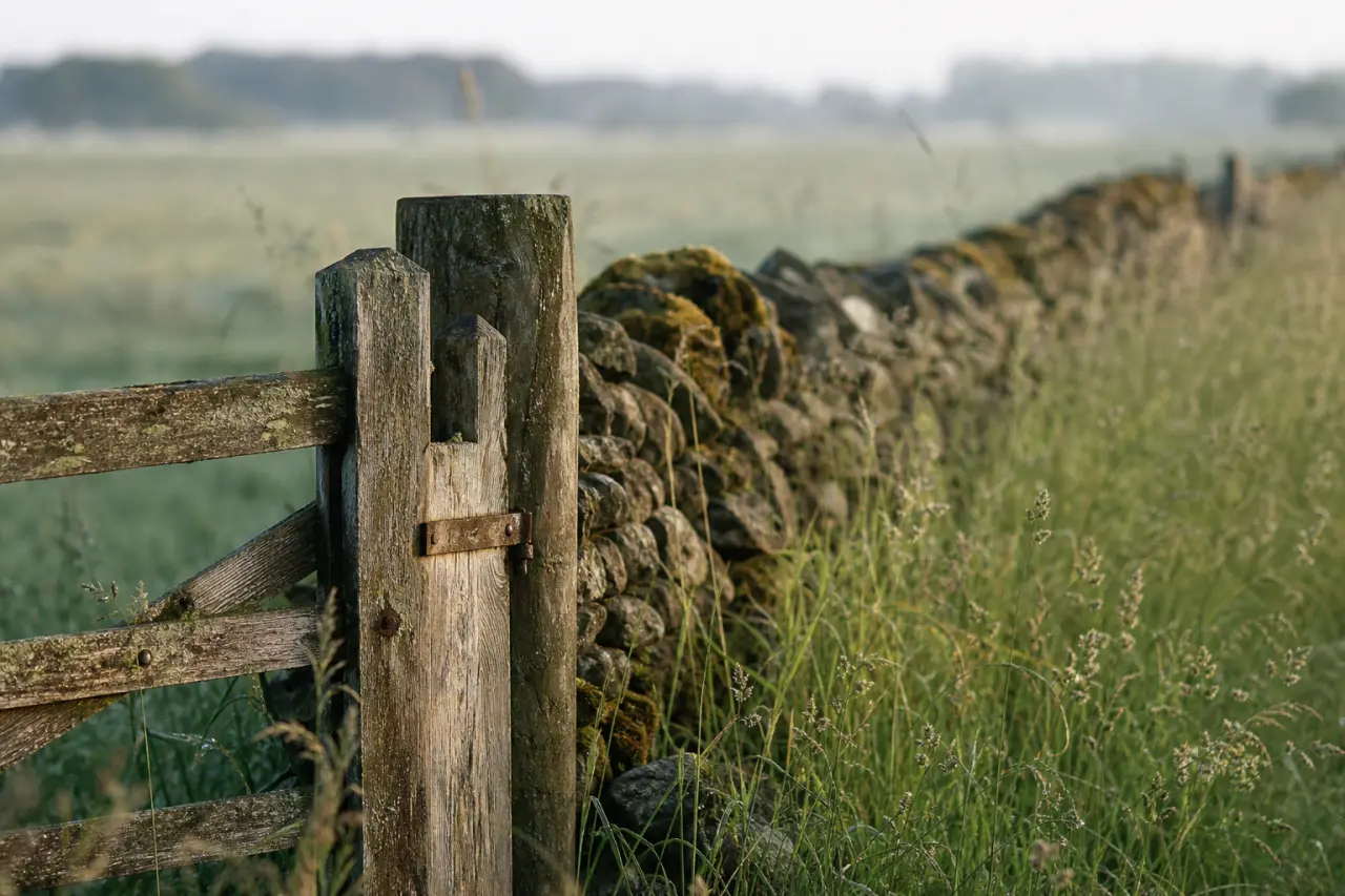 Field boundary in Lincolnshire