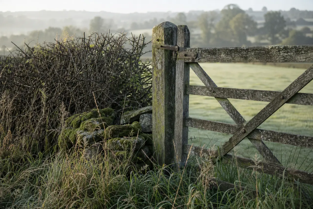 Field boundary in Monmouthshire