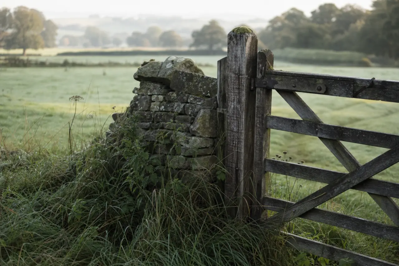 Field boundary in Nottinghamshire