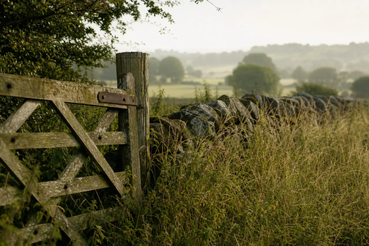 Field boundary in Shropshire